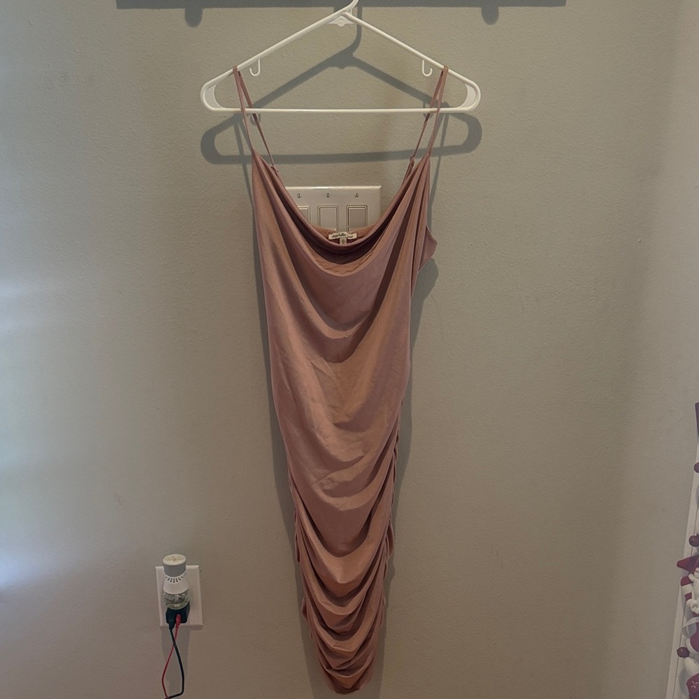 Charlotte Russe Blush Backless Dress